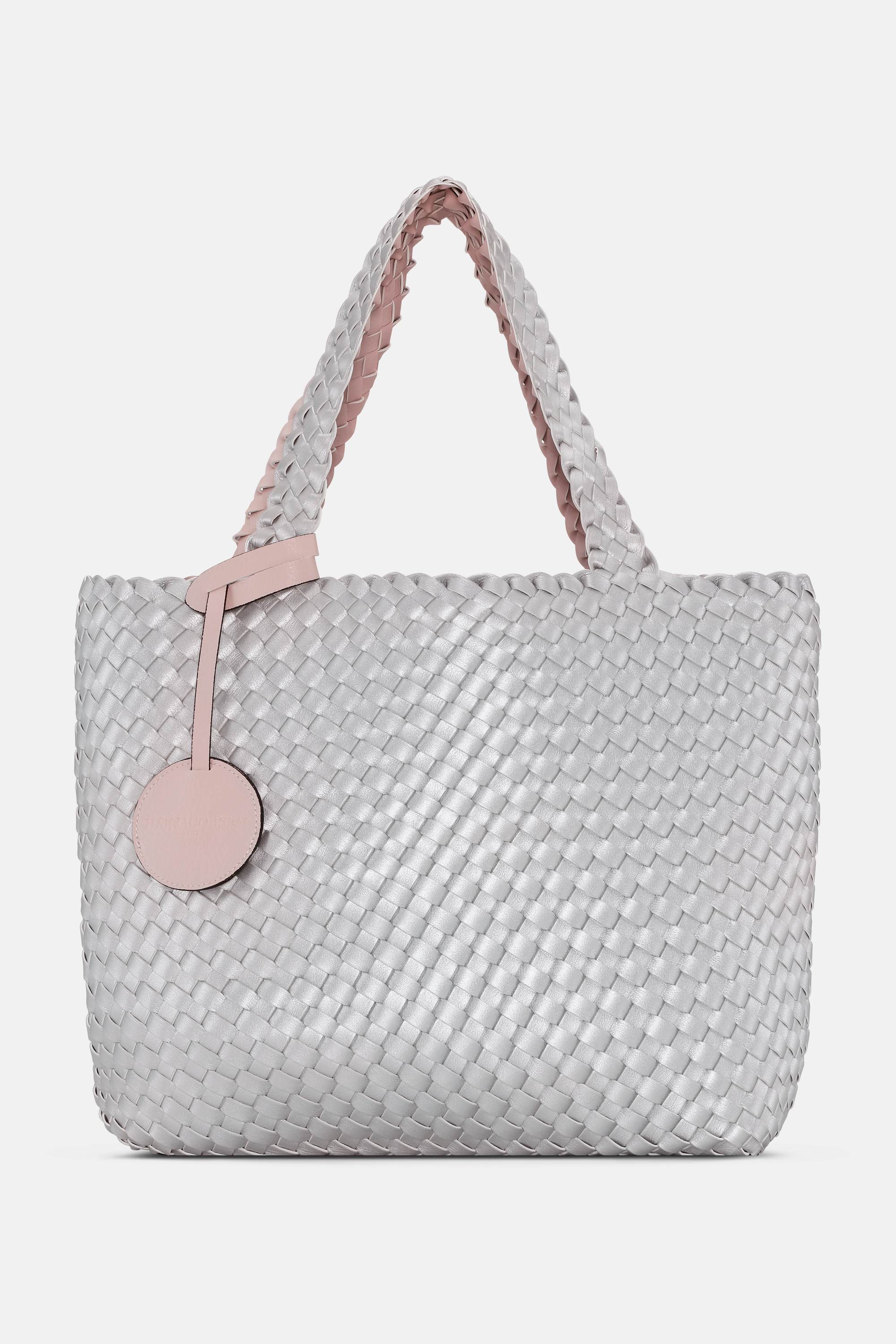 Tote Bag Flettet - Rose Silver